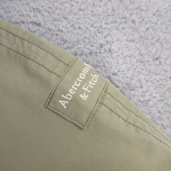 Abercrombie & Fitch Womens Military Jacket size L Packable Hood Green - Picture 2 of 12